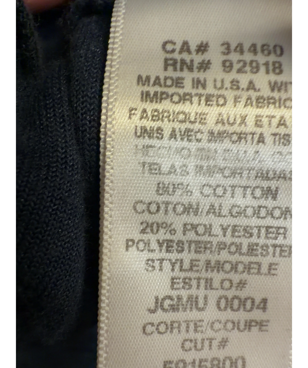 Juicy Couture navy Colour, size UK M — label