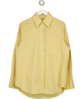 cos Yellow Relaxed Cotton Shirt, size UK 6 — front