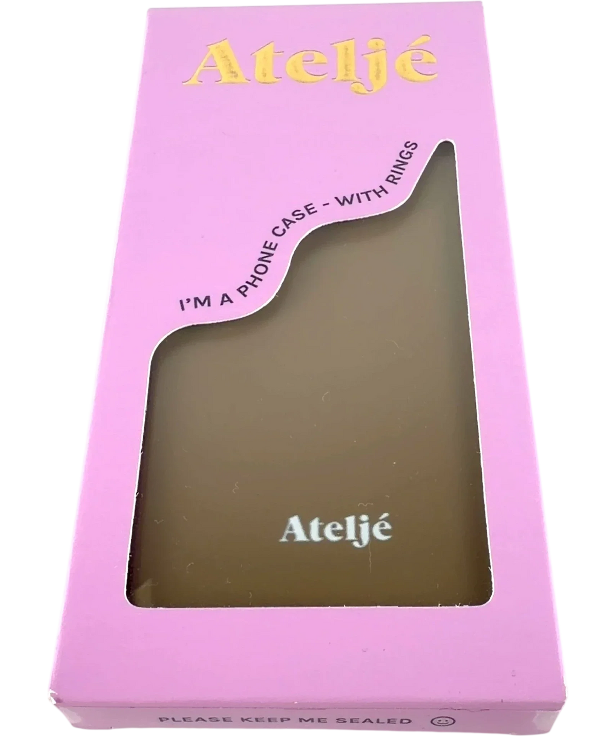 Ateljé Brown CARAMEL IPHONE 16 PRO CASE — front