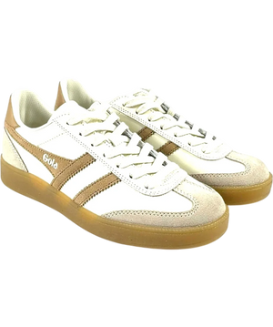 Gola Viper Leather White / brown Trainers UK 5