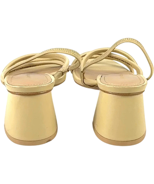 & OTHER STORIES Beige Strappy Block Heel Sandals, size UK 5 EU 38 👠 — back