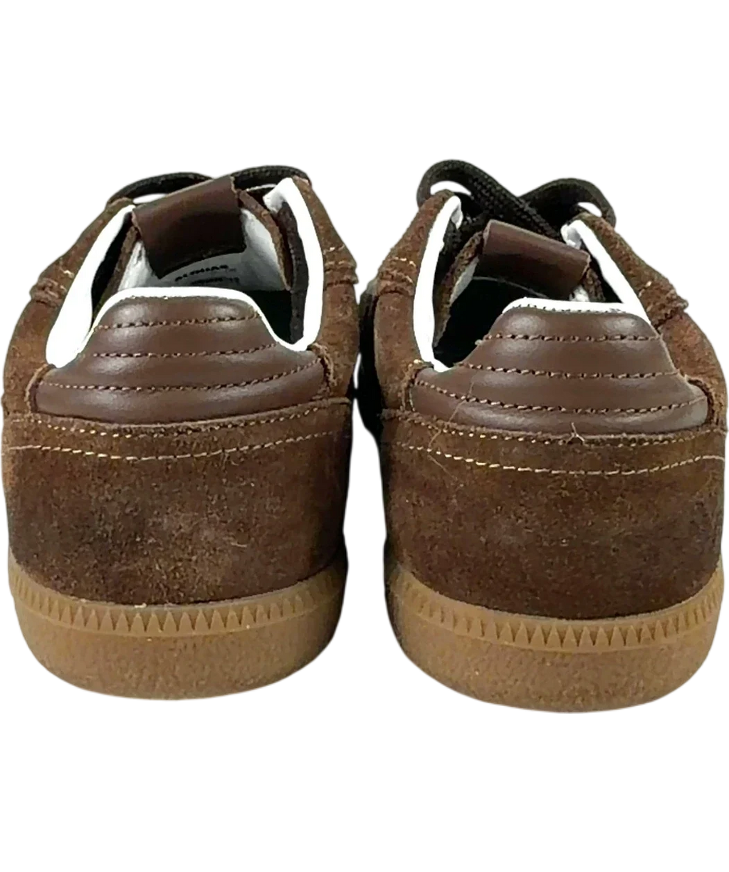 alohas Brown Rife Chocolate Brown Leather/Suede Sneakers, size UK 5 EU 38 👠 — back