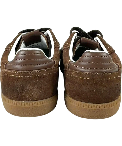 alohas Brown Rife Chocolate Brown Leather/Suede Sneakers, size UK 5 EU 38 👠 — back
