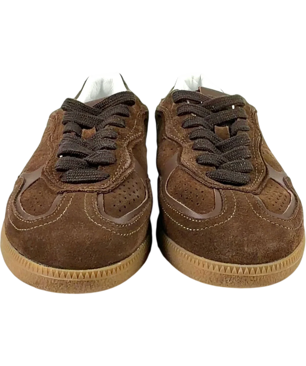 alohas Brown Rife Chocolate Brown Leather/Suede Sneakers, size UK 5 EU 38 👠 — detail