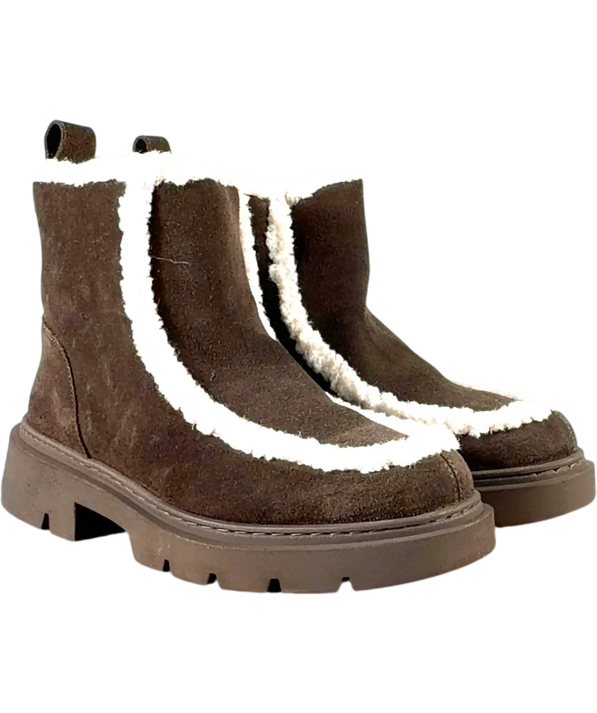 INUIKII Brown Biker Suede, size UK 5 EU 38 👠 — front