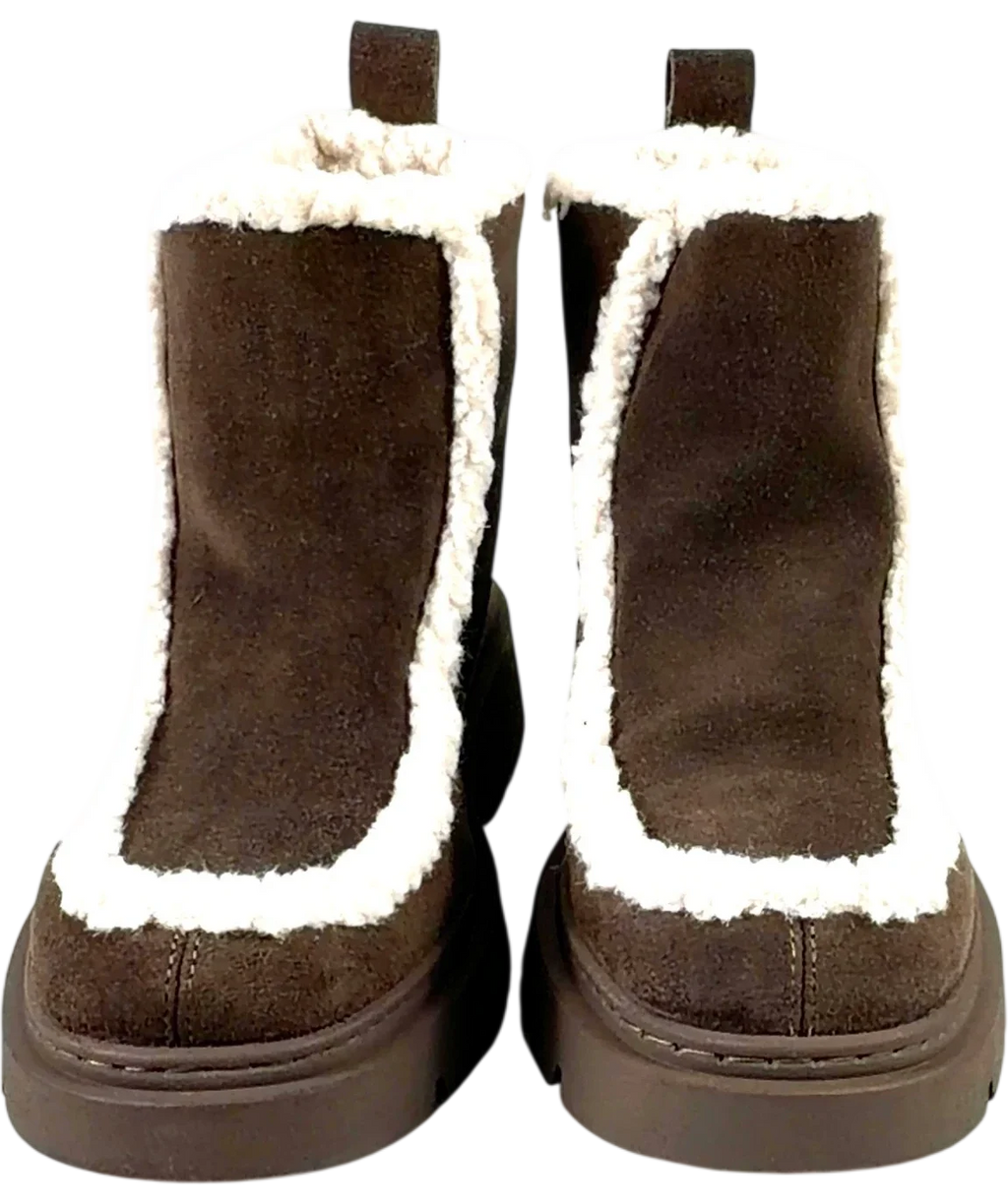 INUIKII Brown Biker Suede, size UK 5 EU 38 👠 — detail