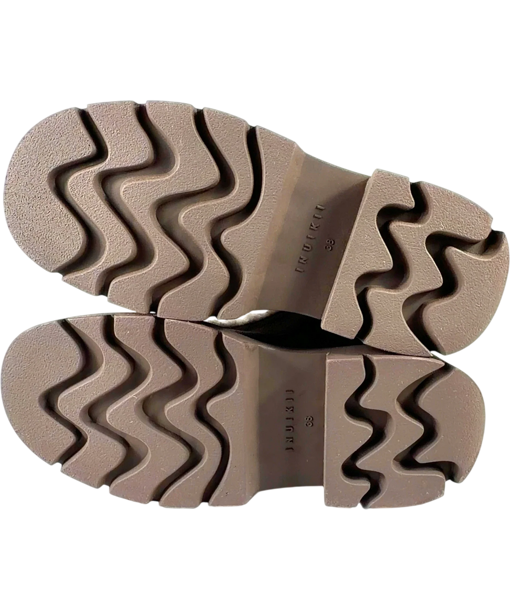 INUIKII Brown Biker Suede, size UK 5 EU 38 👠 — view 8