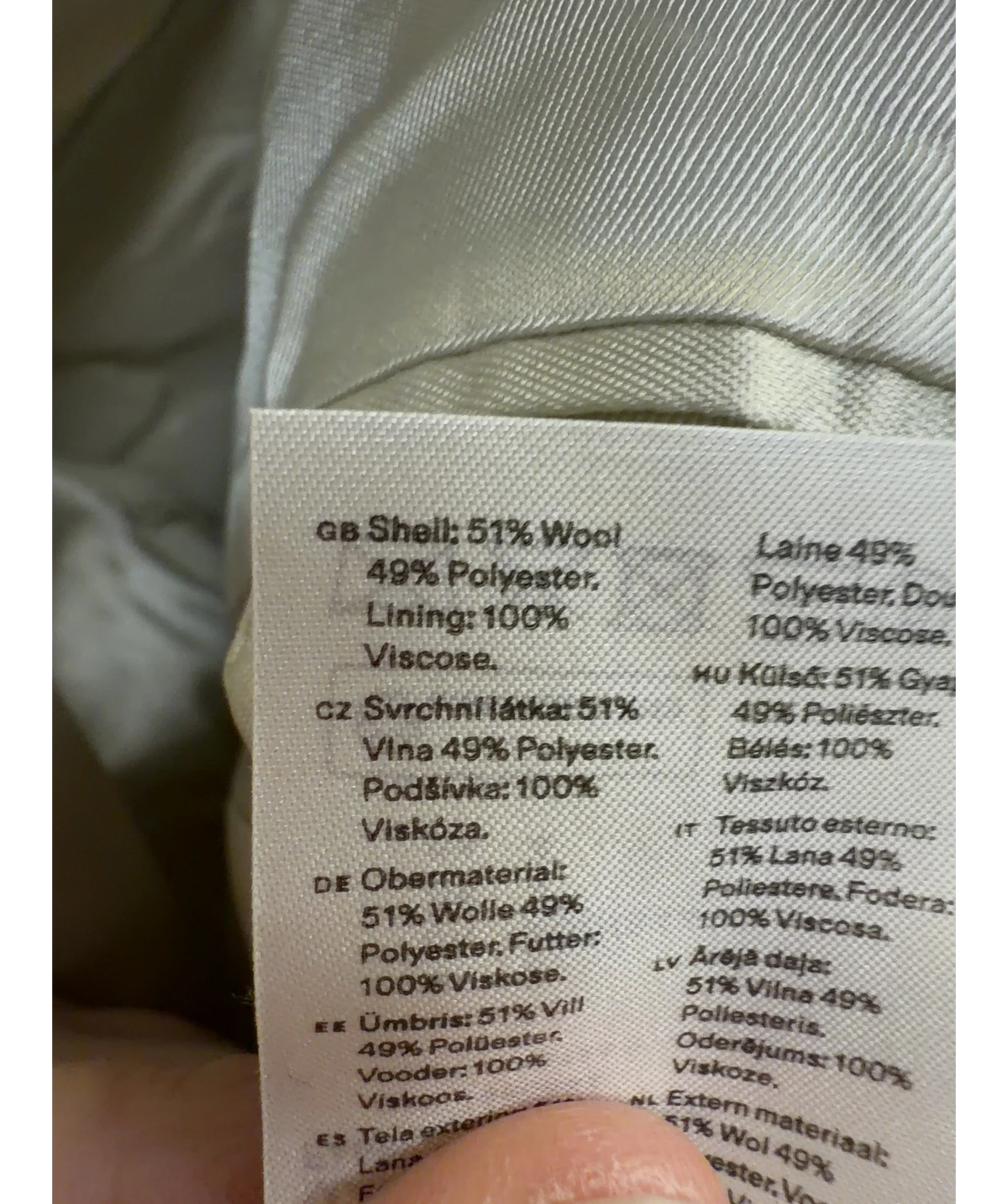 ARKET Cream Colour, size UK 8 — label