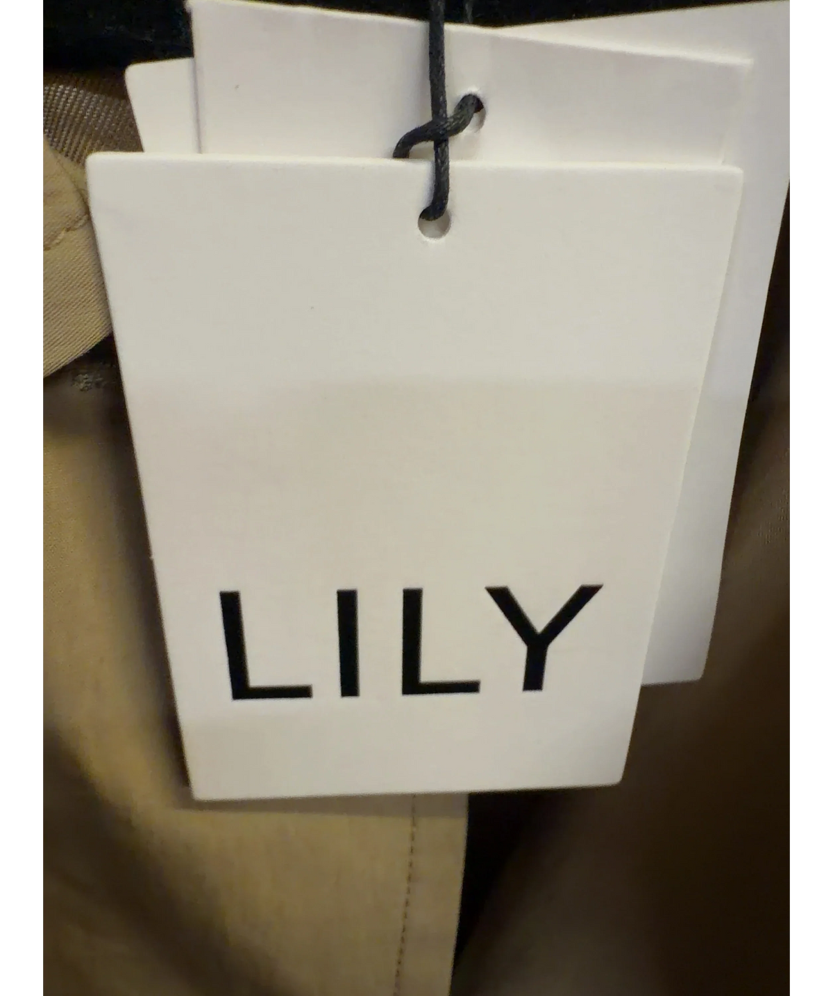 LILY Beige Yarita Trench Coat, size UK 8 — detail