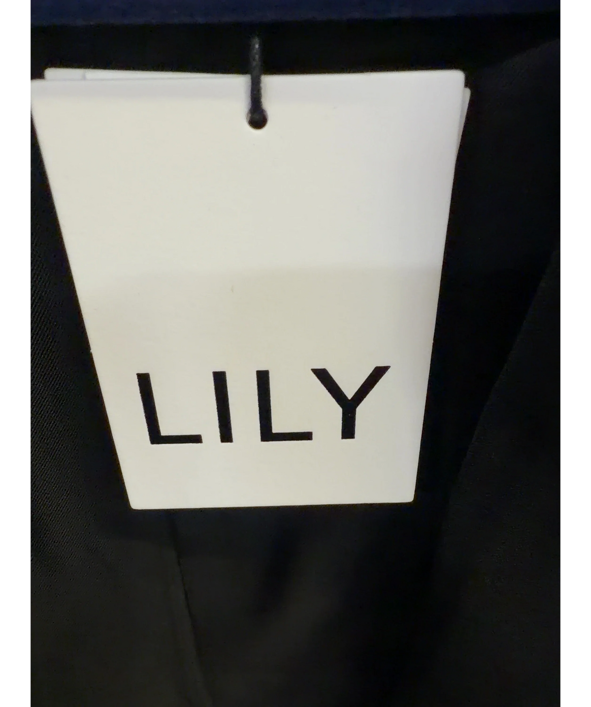 LILY Black Quinn Blazer, size UK 8 — detail