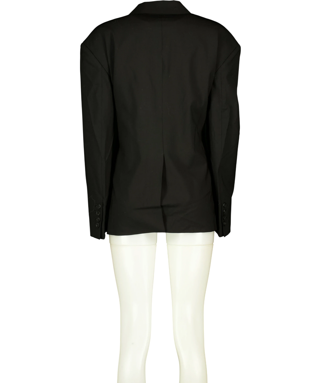 LILY Black Quinn Blazer, size UK 8 — back