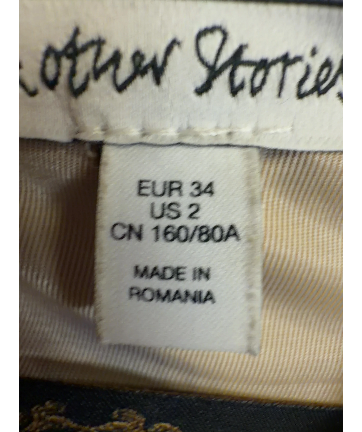 & OTHER STORIES Beige Wool Blend Blazer, size UK 6 — care label
