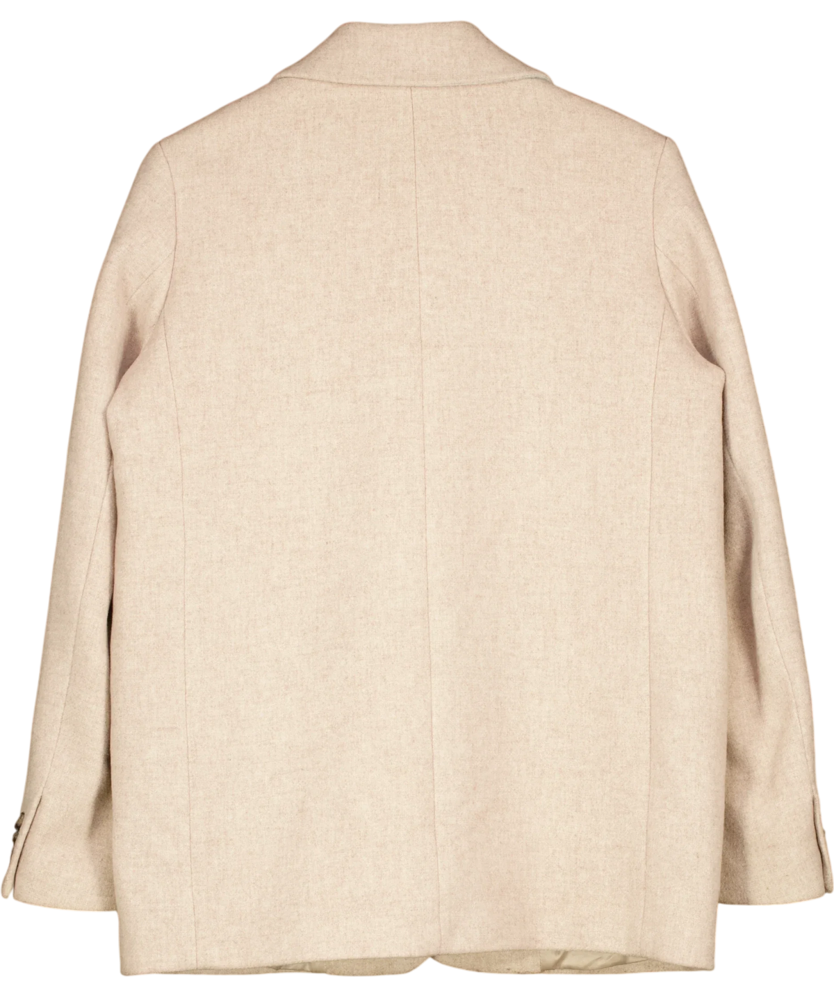 & OTHER STORIES Beige Wool Blend Blazer, size UK 6 — back