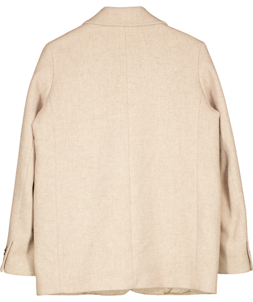 & OTHER STORIES Beige Wool Blend Blazer, size UK 6 — back