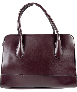 M&S Burgundy Structured Handbag