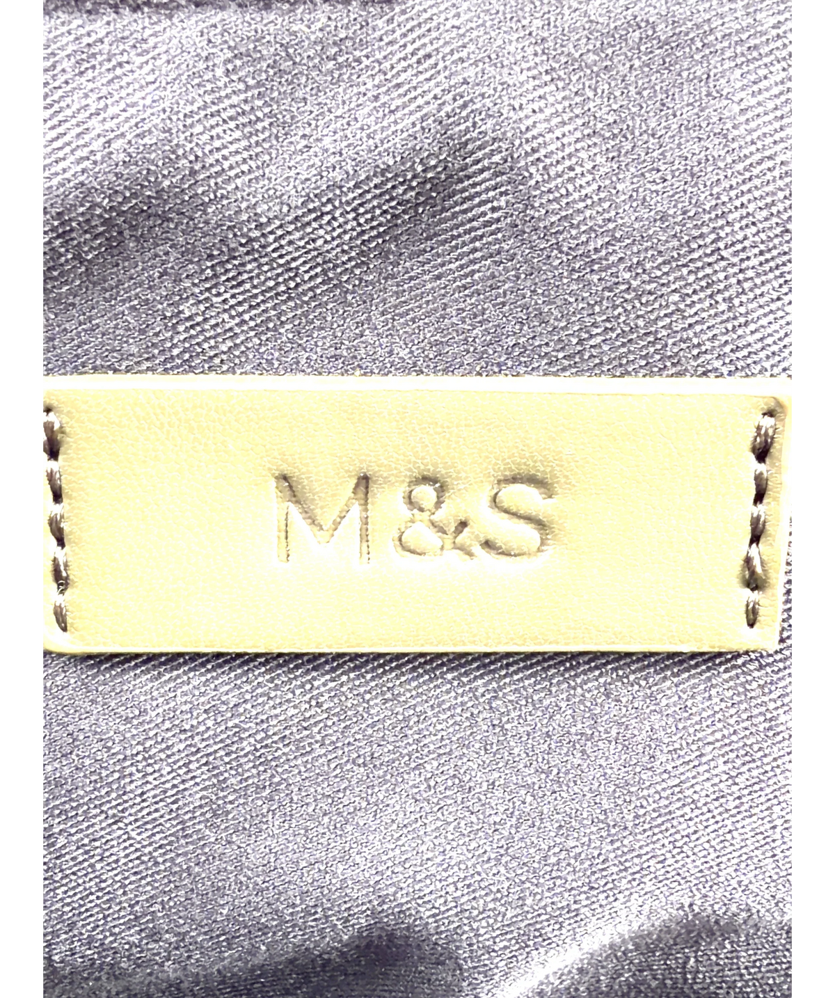 M&S olive green Colour — care label