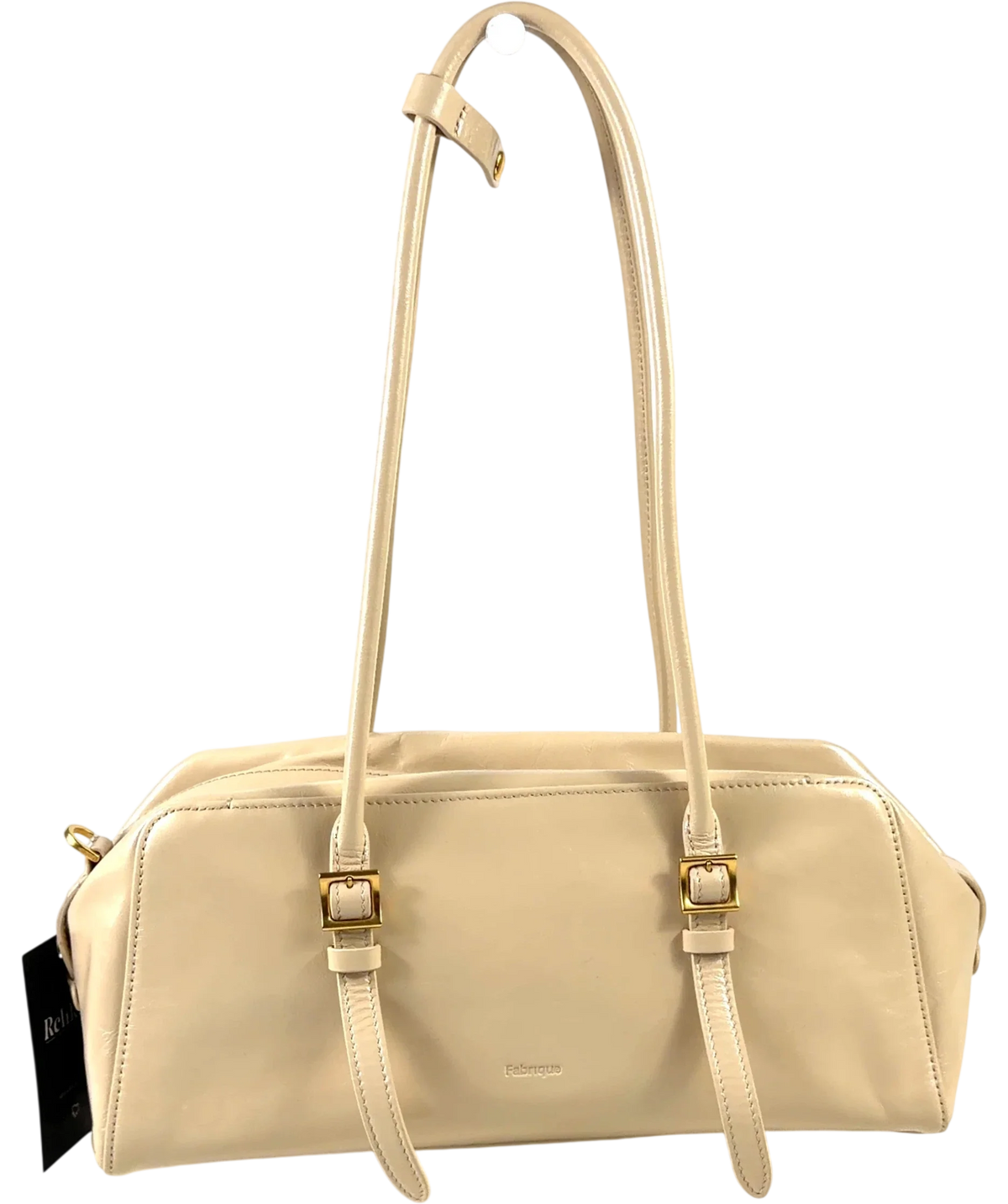 Fabrique Beige East West Shoulder Bag — front