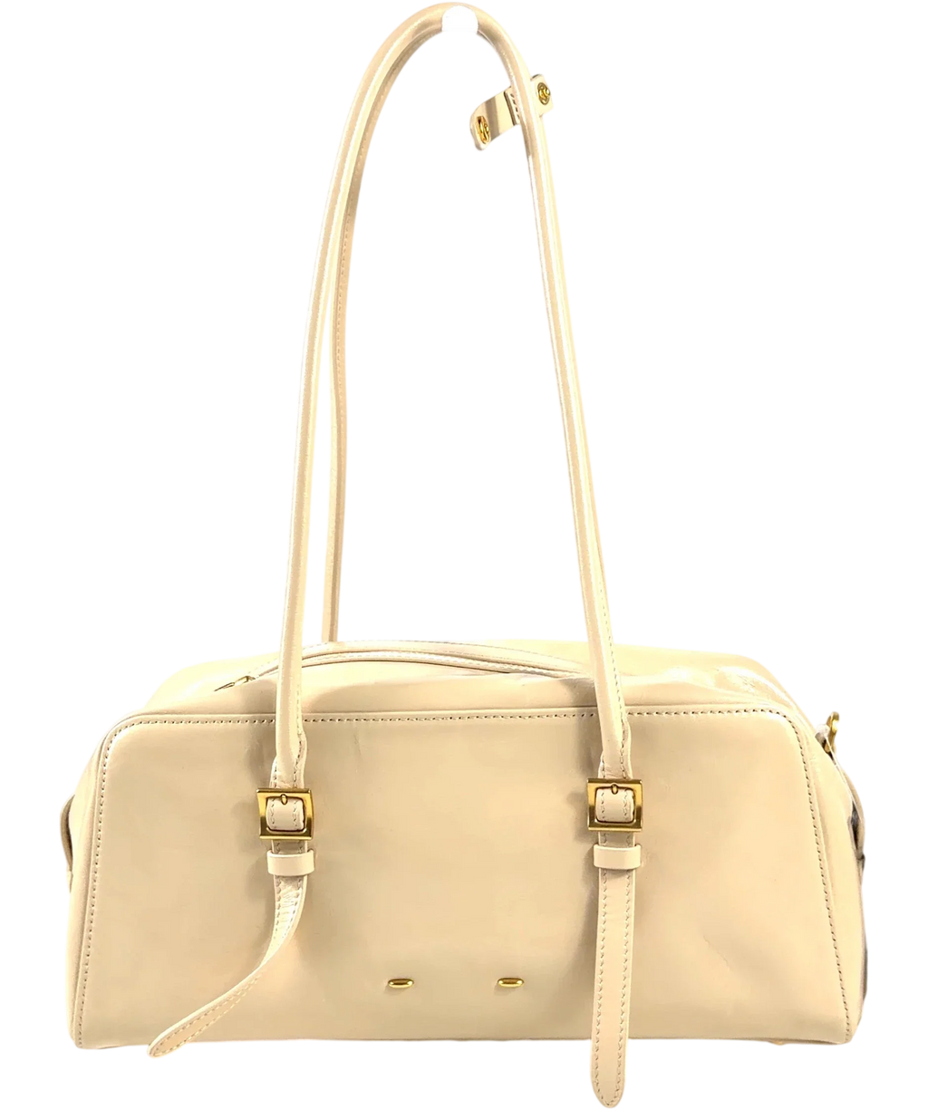 Fabrique Beige East West Shoulder Bag — back