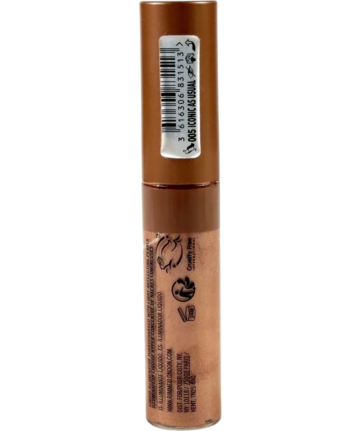Rimmel 005 ICONIC AS USUAL MULTI TASKER TURBOCHARGED GLOW, size 10ml — back