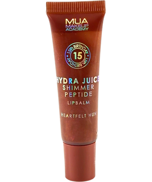MUA Makeup Academy Hydra Juice Shimmer Peptide Lip Balm Heartfelt Hun 10ml