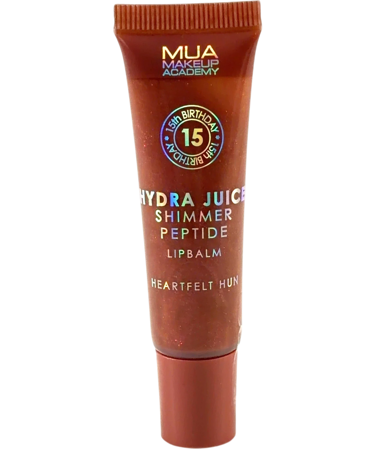MUA Makeup Academy Heartfelt Hun Hydra Juice Shimmer Peptide Lip Balm, size 10ml — front