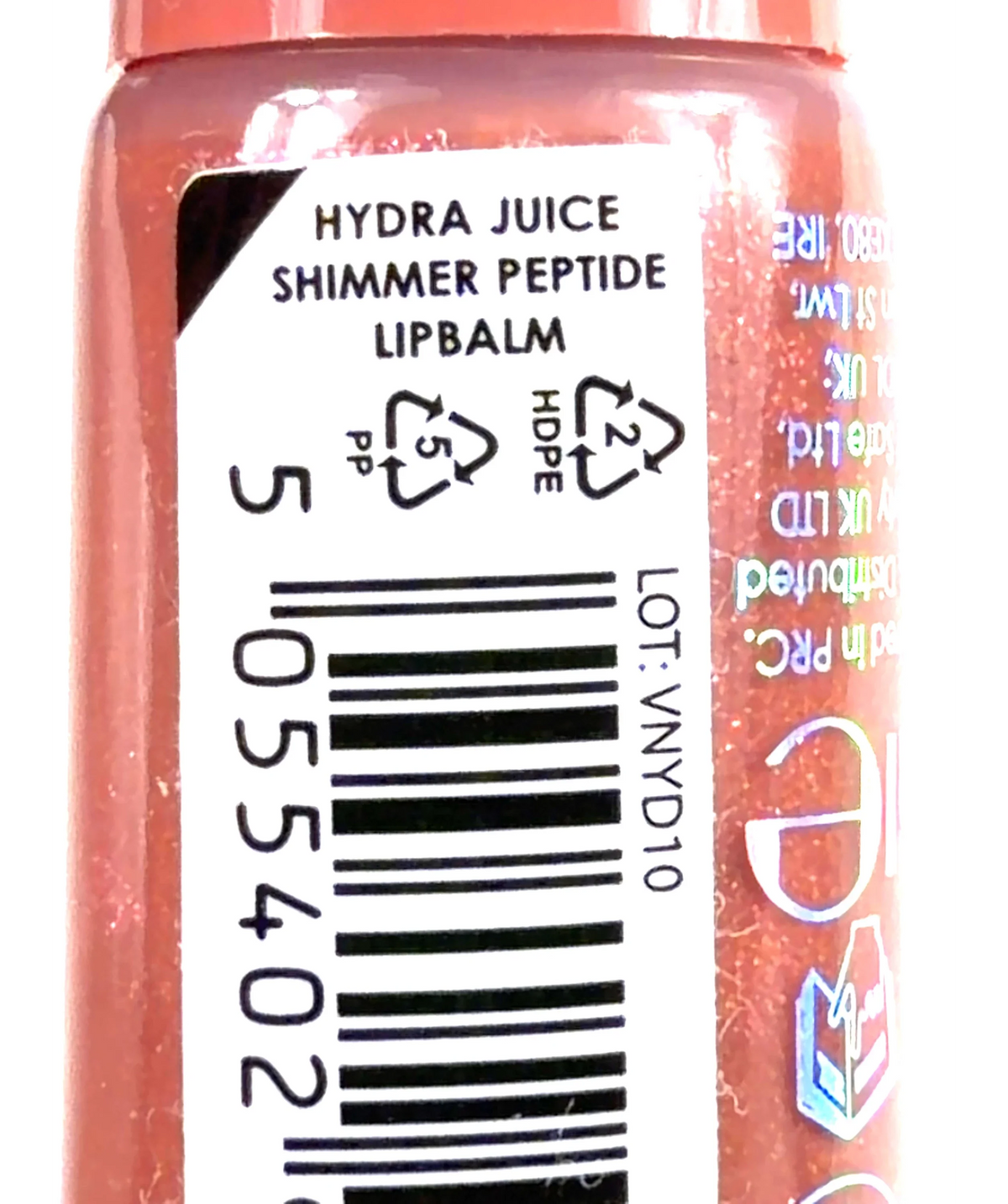 MUA Makeup Academy Heartfelt Hun Hydra Juice Shimmer Peptide Lip Balm, size 10ml — detail