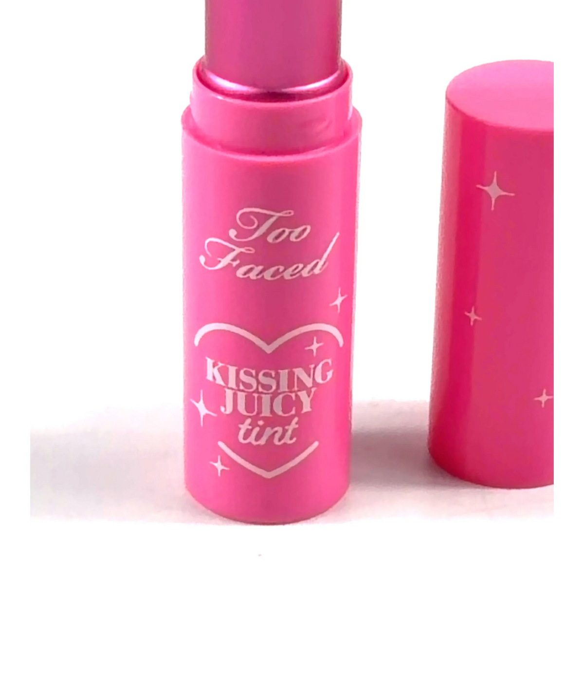 Too Faced Raspberry KISSING JUICY tint, size 3.0g — label