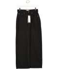 All Things Golden Black The Denim Maxi Skirt, size UK XS — front