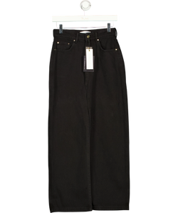 All Things Golden Black The Denim Maxi Skirt, size UK XS — front