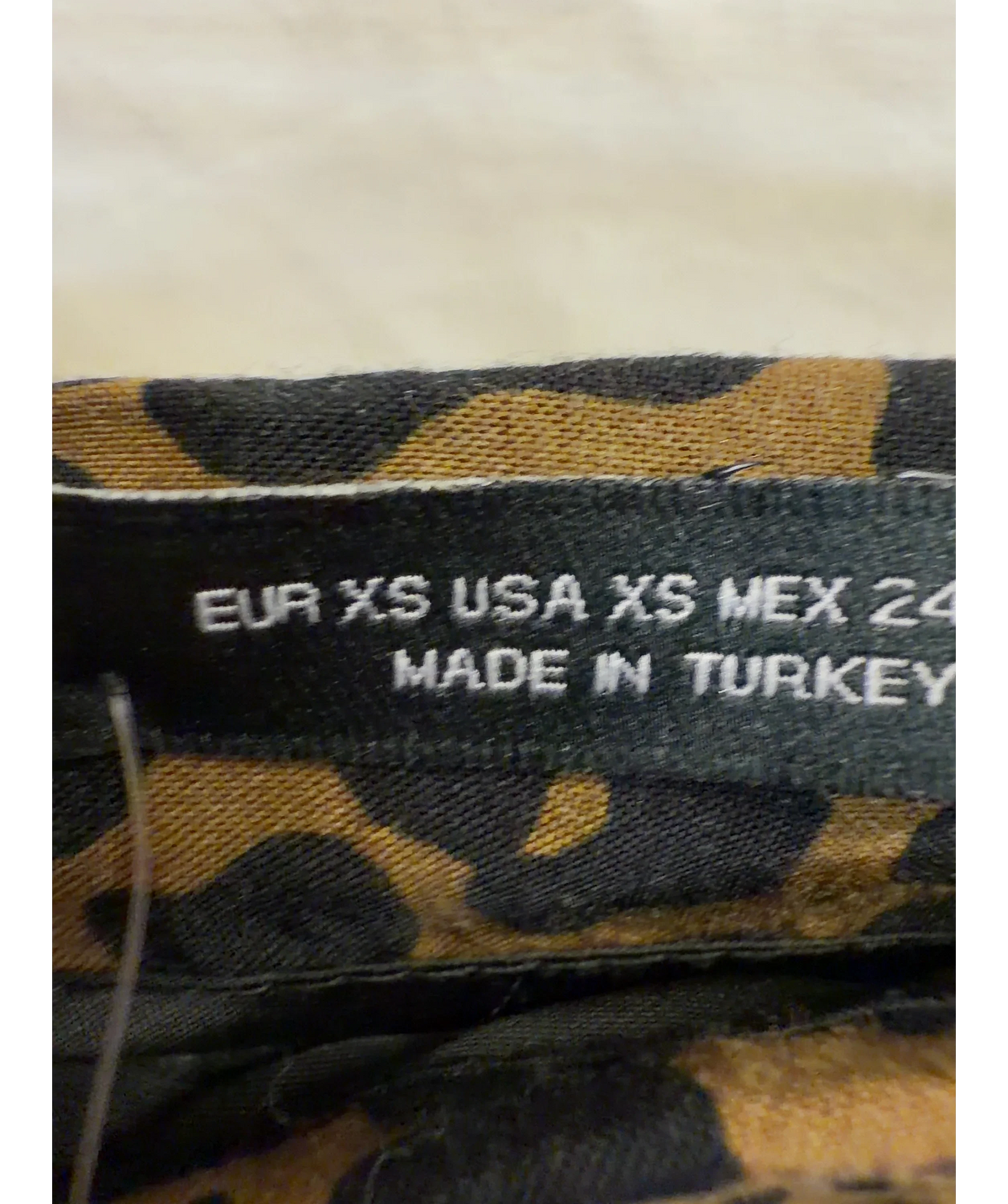 ZARA Brown Colour, size UK XS — care label