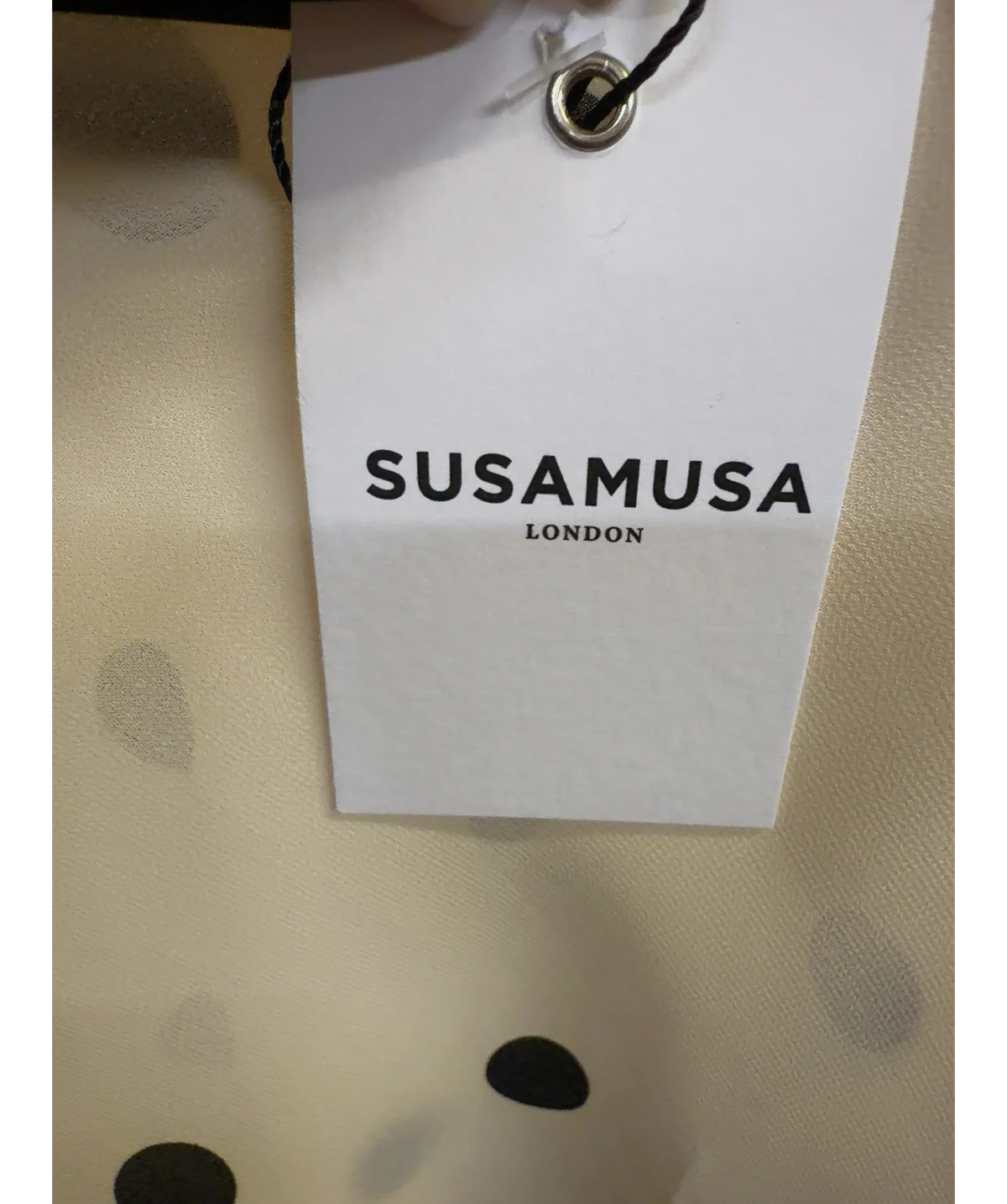 Susa Musa Cream Meadow Skirt, size UK XS — detail