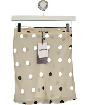 Susa Musa Meadow Cream &  Black  Skirt UK XS
