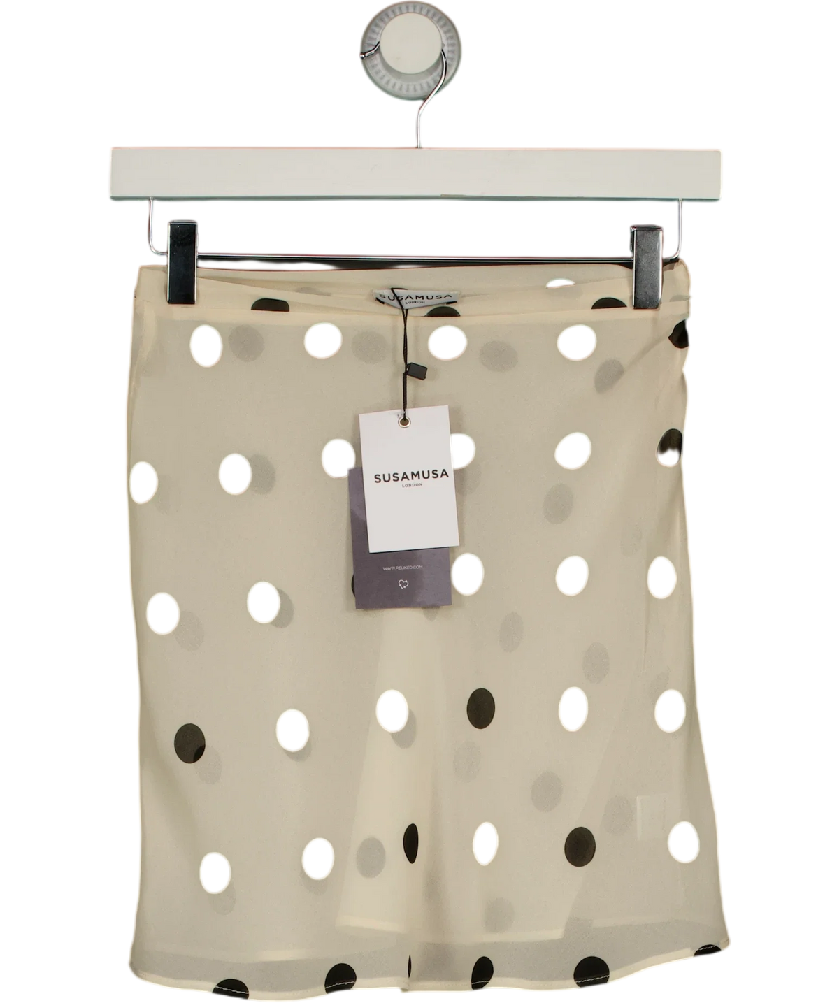 Susa Musa Cream Meadow Skirt, size UK XS — front