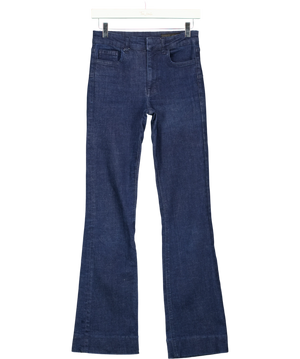 Zara Blue Flare High Waist Jeans Uk 6
