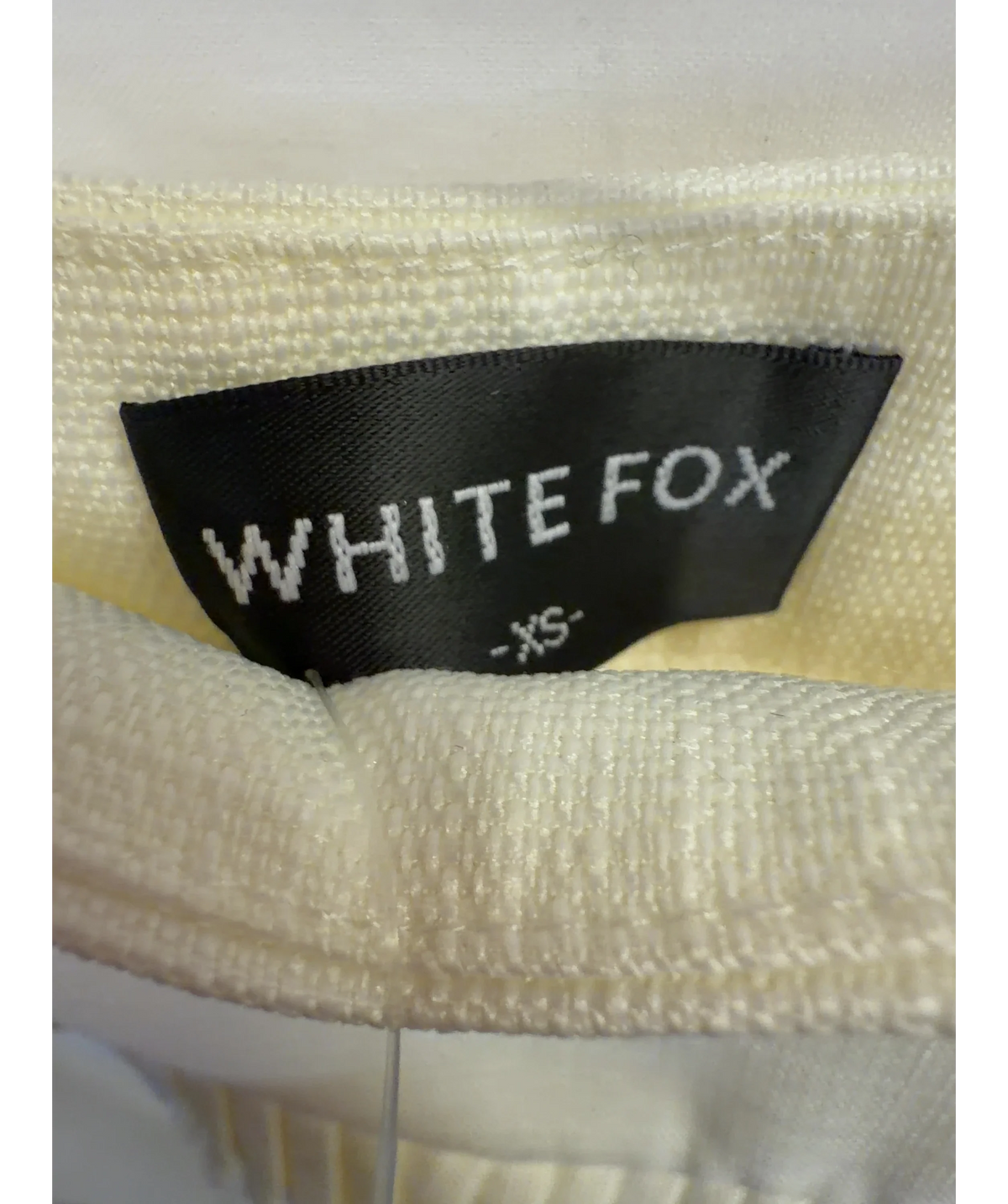 WHITE FOX Cream Colour, size UK XS — detail