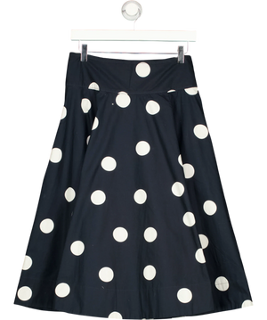 Free People Black and White Polka Dot Midi Skirt UK XS
