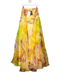 Andrea Iyamah Yellow Ondu Maxi Skirt, size UK 6 — front