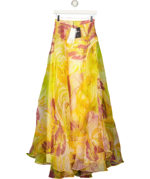 Andrea Iyamah Ondu Maxi Skirt Yellow UK 6