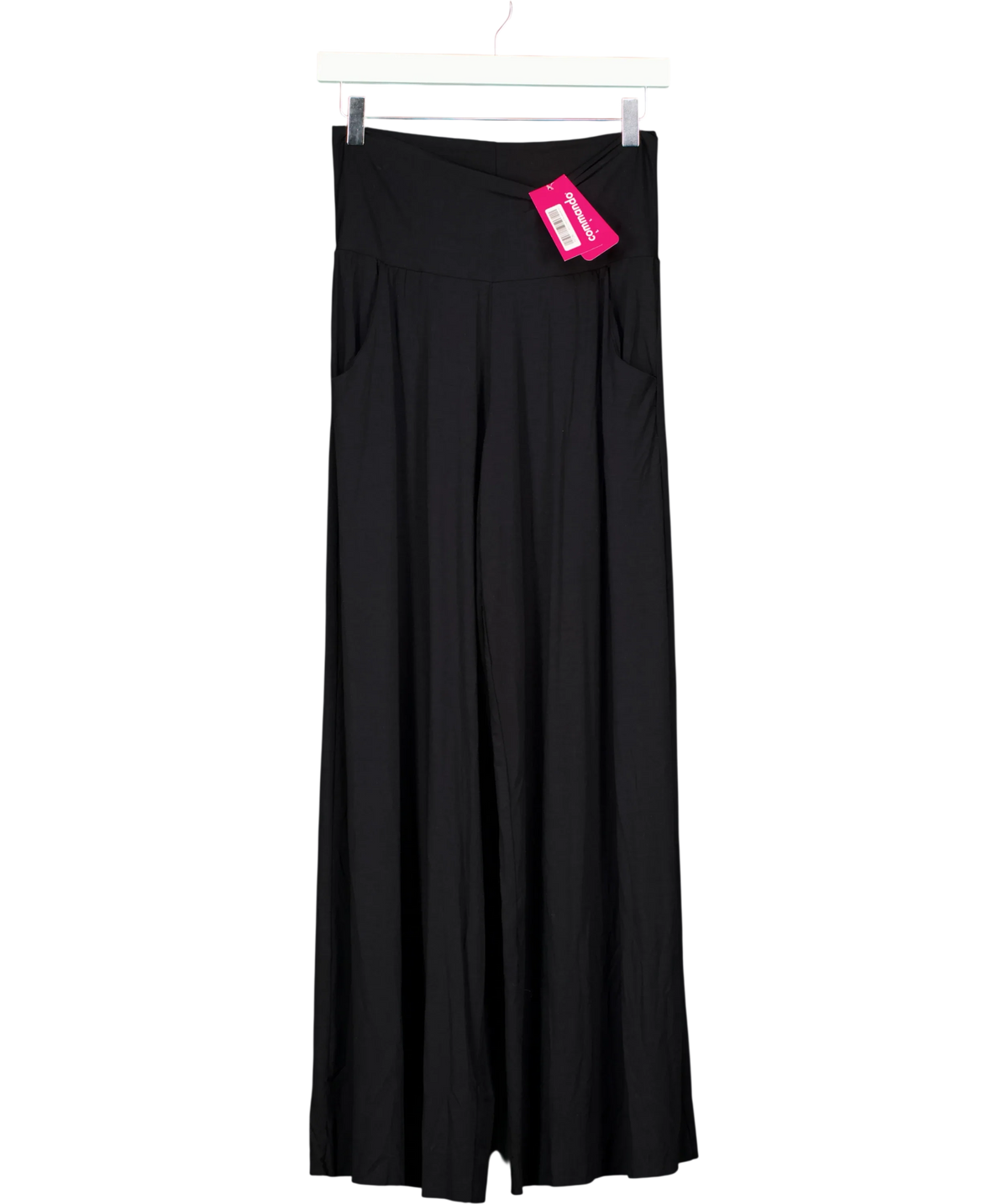Commando Black Butter Wide Leg Lounge Pant, size UK S — front