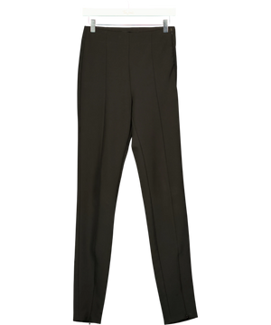Zara Black Front Seam Trousers UK XS