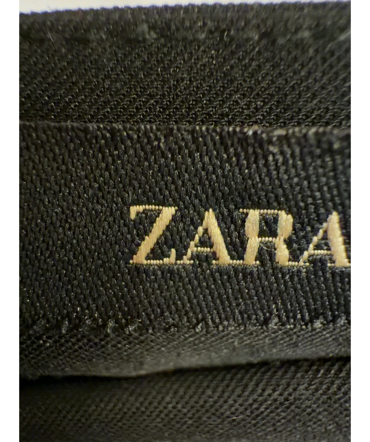 ZARA Black layered ruffle/frill black skort, size UK XS — detail