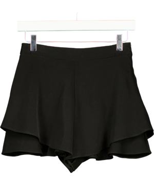 Zara Layered Ruffle Frill Skort Black UK XS