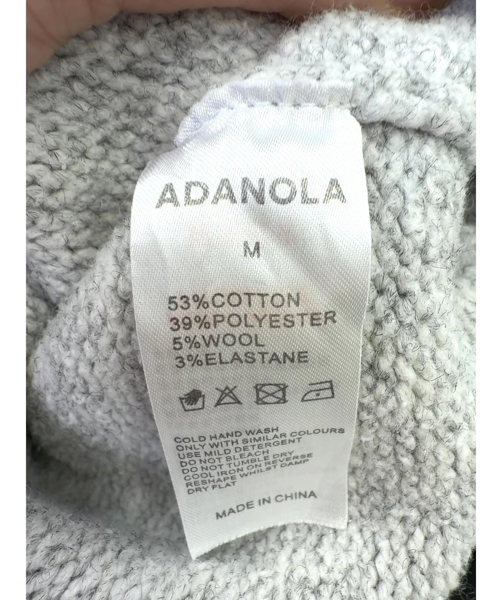 Adanola Grey Colour, size UK M — care label