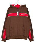 WHITE FOX Brown Studio 17 Jules Oversized Hoodie, size UK M/L — front