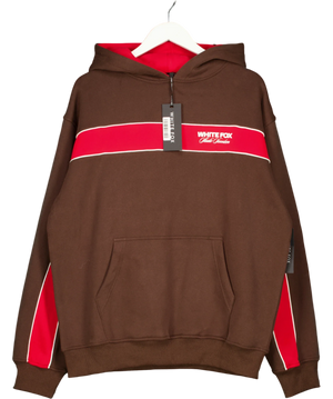 White Fox Studio 17 Jules Oversized Hoodie Brown UK M/L