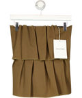 Dagmar khaki green Granada / Sculpted Tube Top, size UK 8 — front