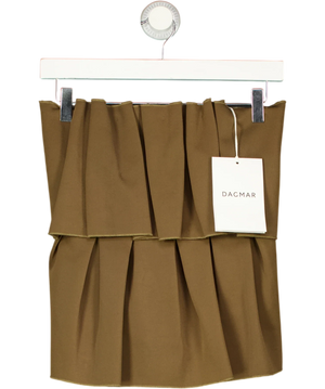 Dagmar Olive Green Granada Sculpted Tube Top UK 8