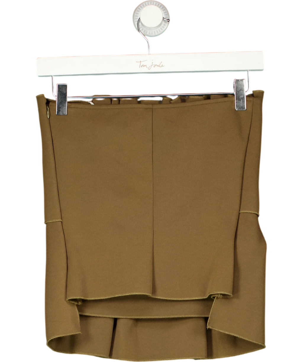 Dagmar khaki green Granada / Sculpted Tube Top, size UK 8 — back