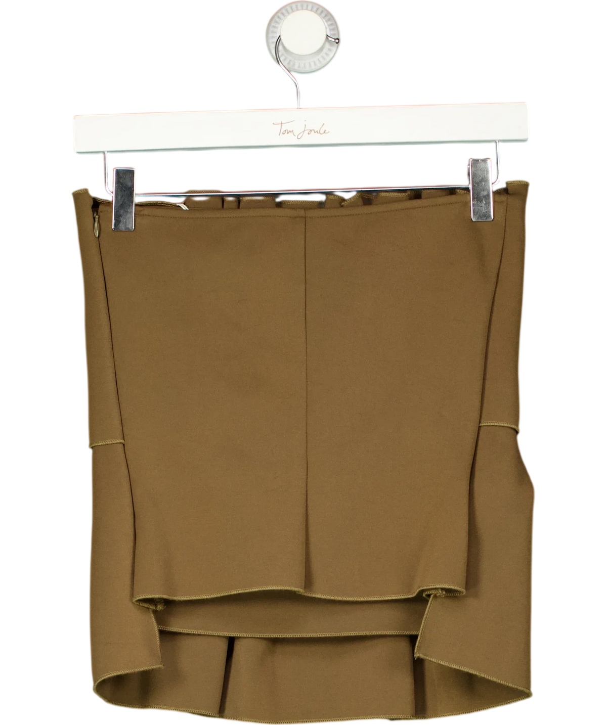 Dagmar khaki green Granada / Sculpted Tube Top, size UK 8 — back