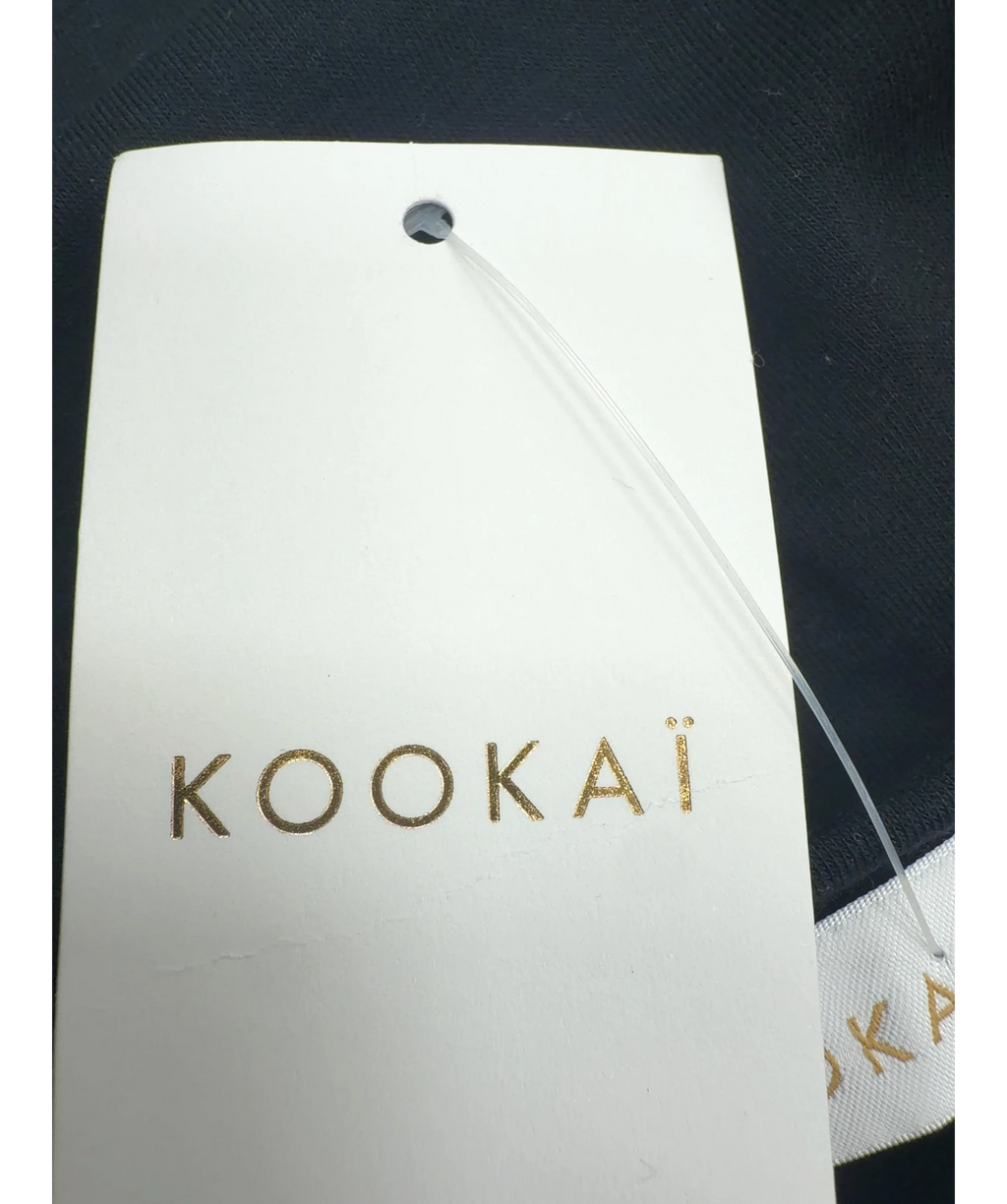 Kookai Black Jac Vee Top, size UK 6 — detail